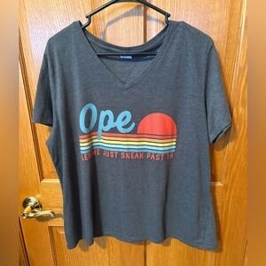 Charcoal Graphic V-Neck Women's Tee